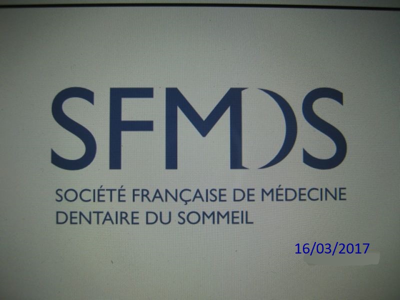 2017 – Journée de formation de la société française de médecine dentaire du sommeil